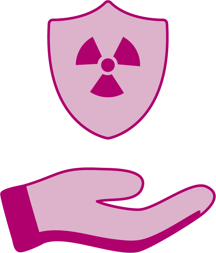 Radioactive material management icon